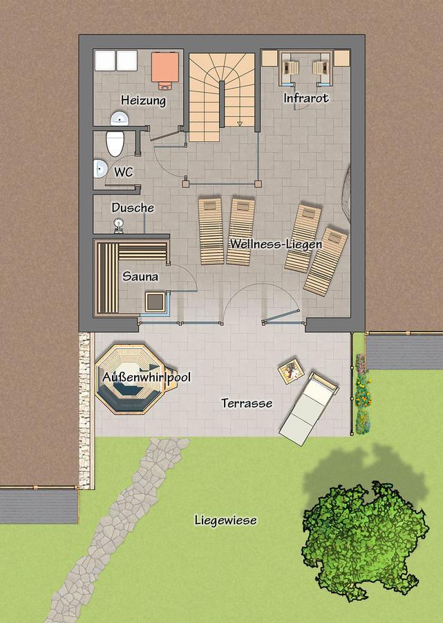 Chalets Petry Spa & Relax Bettel Zewnętrze zdjęcie